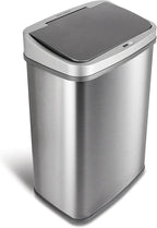 Ninestars DZT-50-28BR Automatic Touchless Motion Sensor Rectangular Trash Can by NINESTARS