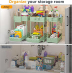 Sevenblue 3 Pack Under Sink Organizers, 2-Tier Multi-Use Kitchen and Bathroom - Image 4