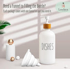 LOOCHICA Dish White Glass Soap Dispenser - Image 7