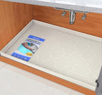 SIKADEER Under Sink Mat Waterproof 34" x 22", Silicone Mat Kitchen Drawer Shelf by SIKADEER