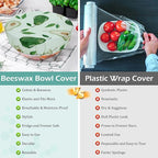 5-Size Reusable Beeswax Bowl Covers - Image 7