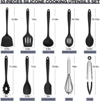 TeamFar Silicone Cooking Utensils, 446°F Heat Resistant Kitchen Gadgets Tools - Image 2