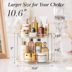 LAMU 4 Pack 10.6'' 2-Tier Lazy Susan Turntable Organizer Rotating Spice Rack - Image 5