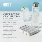 Host Ice Cube Tray, Makes Four 5-Inch Long Cubes, Durable Silicone Trays - Image 2