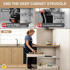 Pull out Cabinet Organizer, Expandable Width, Roll out Drawers, No Drill - Image 4