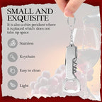 Ziliny 24 Pcs Bottle Opener Keychain Bulk Wine Bottle Beer Opener Keychain - Image 3