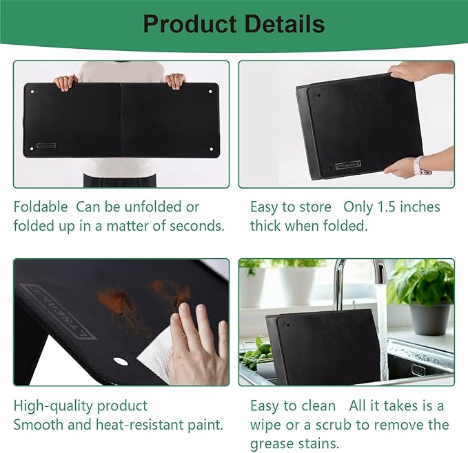 Black Large 4 Sided Splatter Guard - Image 4