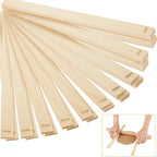Sasylvia 20 Pcs Pottery Rolling Pin Guides Wood Teaching Rolling Mud Stick by Sasylvia