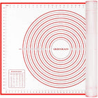 Silicone Pastry Mat Extra Thick Large Non Stick Baking Supplies Kitchen Counter by GREENRAIN