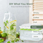 DOQAUS Ice Cube Tray with Lid and Bin - Image 4