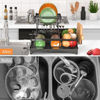 Godboat Dish Drying Rack, 2-Tier Dish Rack - Image 3