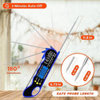 TRAUSI Instant Read Meat Thermometer, Fast & Accurate Digital Food Thermometer - Image 5