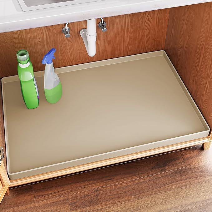 FLATO Waterproof Under Sink Mat 22" x 19" Shelf Liner by Unknown