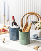 Kitchen Utensil Holder, 7 Inches Large Ceramic Utensil Holder - Image 6