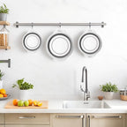 Collapsible Colander 3-Pack Set Space-Saving Foldable Kitchen Strainer - Image 7