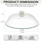 OEC Lighter Weight Tempered Glass Microwave Splatter Cover - Image 2