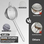 Walfos Small Fine Mesh Tea Strainer, Mini Stainless Steel Sieve - Image 6