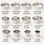 12 Pcs 304 Stainless Steel Biscuit Cutter Set - Image 2
