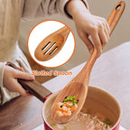 4-Piece 14" Large Acacia Wood Utensils Set - Image 4