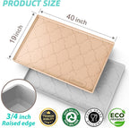 SIKADEER 40" x 19" Under Sink Mat Waterproof, Silicone Mat Kitchen Drawer Shelf - Image 3