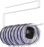 Tumbler Lid Organizer Under Cabinet, Tumbler Lid Storage Hook Up to 10 Lids by Lucasden