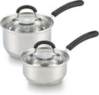 Cook N Home 1 & 2 Quart Stainless Steel Saucepan Sets by CookNHome