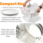 Noamus 2-Piece Plastic Dish Drying Rack, Heavy Duty Sink Set Dish Rack - Image 3