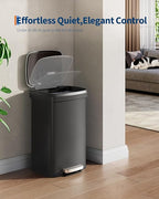Garvee 13 gal / 50 L Plastic Trash Can - Image 4