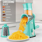 Zulay Kitchen Rotary Cheese Grater 5 Blade Cheese Shredder - Image 3