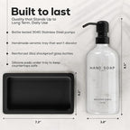 Glass Hand and Dish Soap Dispenser Set by Brighter Barns - Image 3