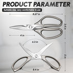 SSGP Kitchen Shears Set, All Purpose Heavy Duty Poultry Shears, Sharp Japanese - Image 2