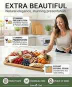 Greener Chef Luxury Bamboo Cutting Board Set of 3 - Image 7