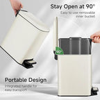 TIPGO Slim Bathroom Trash Can - Image 4