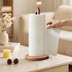 KitchLife Acacia Wooden Paper Towel Holder Countertop, Fits Jumbo Rolls - Image 5