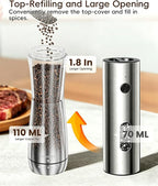 Electric Salt and Pepper Grinder Set - Image 3