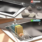 Sink Caddy Sponge Holder Kitchen Sink Organizer, Telescopic sink organizer rack - Image 3