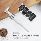 Amolliar Plastic Mason Jar Soap Dispenser - Image 3