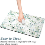Rnivvi Coffee Mat, Hide Stain Rubber Backed Absorbent Dish Drying Pad - Image 5