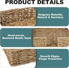 Kordory Seagrass Disposable Guest Towel Holder Tray - Image 4