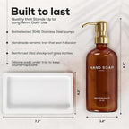 Luxury Glass Soap and Lotion Dispenser Set - Image 3
