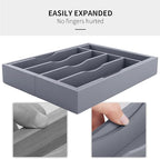 Expandable Bamboo Kitchen Drawer Organizer - Image 5