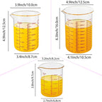 High Borosilicate Glass Measuring Cup Set-V-Shaped Spout，Includes 250ml - Image 8