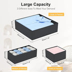 DIMJ Clothes Drawer Organizer, 12 Packs, Foldable Underwear Organizer - Image 2