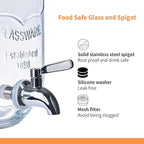 2 Pack1Gallon Glass Drink Dispenser - Image 5