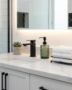 JASAI Forest Green Glass Soap Dispenser - Image 6