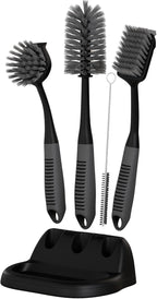 Dish Brush Set of 5 with Holder by TrazonProducts