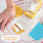 ALLTOP Bowl Spatula & Bench Scraper, Flexible Plastic Multipurpose Kitchen - Image 6