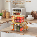 Trash Bag Holder 2-in-1 Under Sink Organizer, Acrylic Trash Bag Dispenser - Image 4