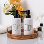 FE Soap Dispenser, 10oz Ceramic Liquid Soap Dispenser - Image 3