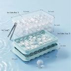 WIBIMEN Ice Cube Tray with Lid and Bin - Image 6